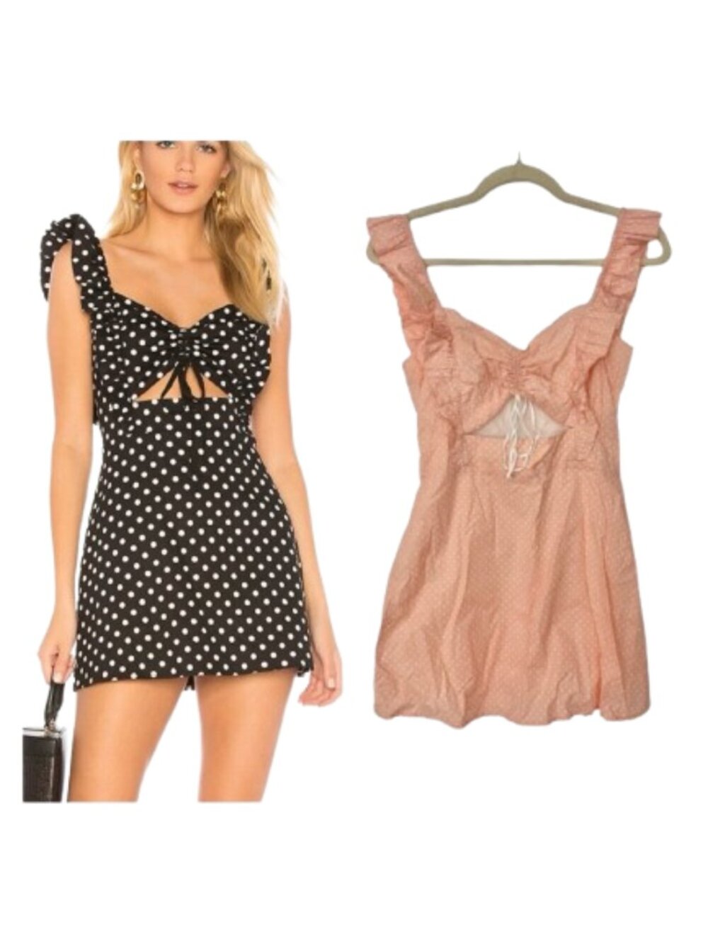 MAJORELLE Evie Dress (Peach color, not black)